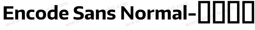 Encode Sans Normal字体转换